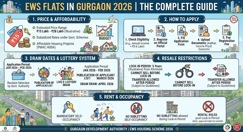 EWS Flats in Gurgaon 2026: Price, How to Apply, Draw Dates, Resale & Rent — The Complete Guide