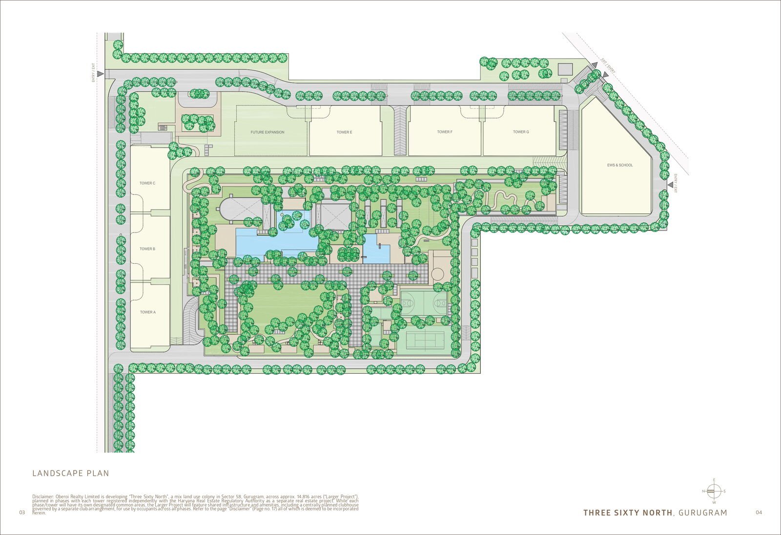 Oberoi Three Sixty North, Sector 58 Gurgaon master plan