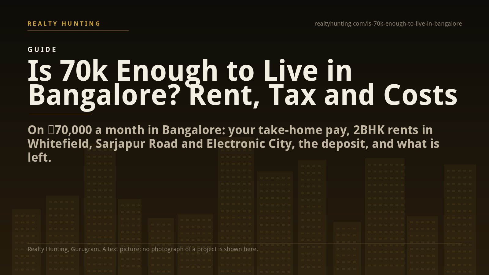 Is ₹70,000 a Month Enough to Live in Bangalore? Rent, Tax and What Is Left