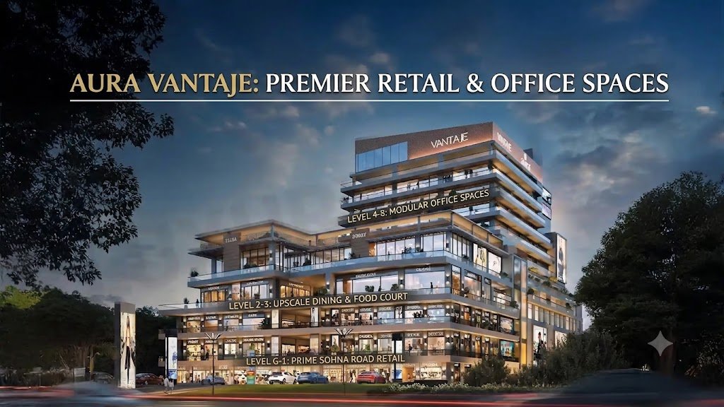 Aura Vantaje, Sector 48, Gurgaon — Retail & Office Space in Sector 48, Sohna Road, Gurgaon