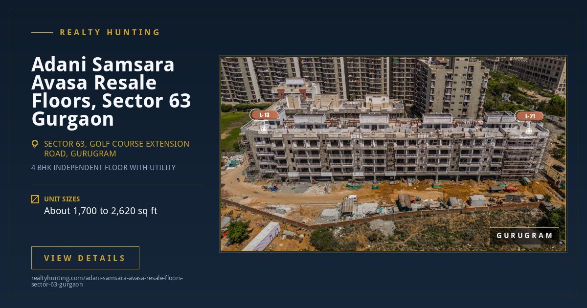 Adani Samsara Avasa Resale Floors, Sector 63 Gurgaon — photo 2