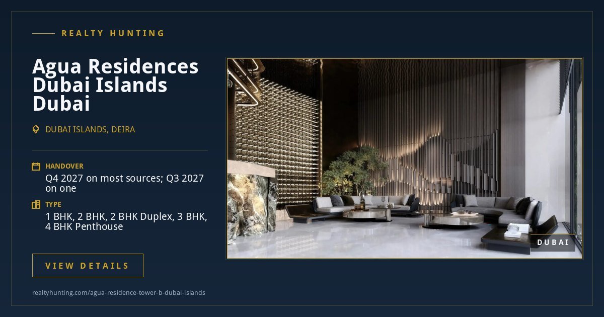 Agua Residences Dubai Islands Dubai — photo 2