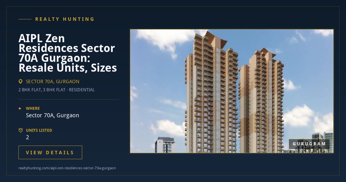 AIPL Zen Residences Sector 70A Gurgaon