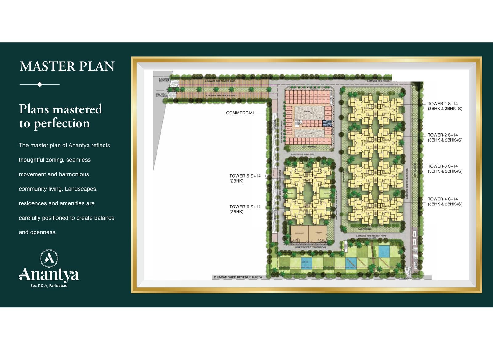 Anantya Sector 110A Faridabad master plan
