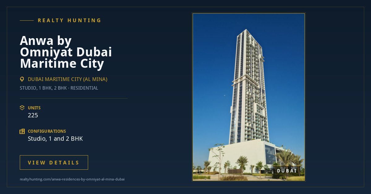 Anwa Residences by Omniyat Al Mina Dubai — photo 3