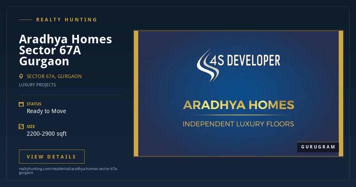 Aradhya Homes Sector 67A Gurgaon — photo 1