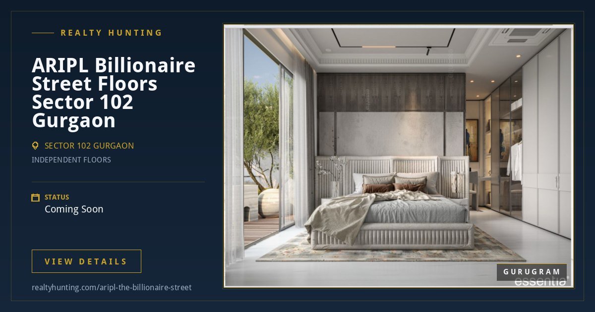 ARIPL Billionaire Street Luxury Floors Sector 102 Gurgaon — photo 2
