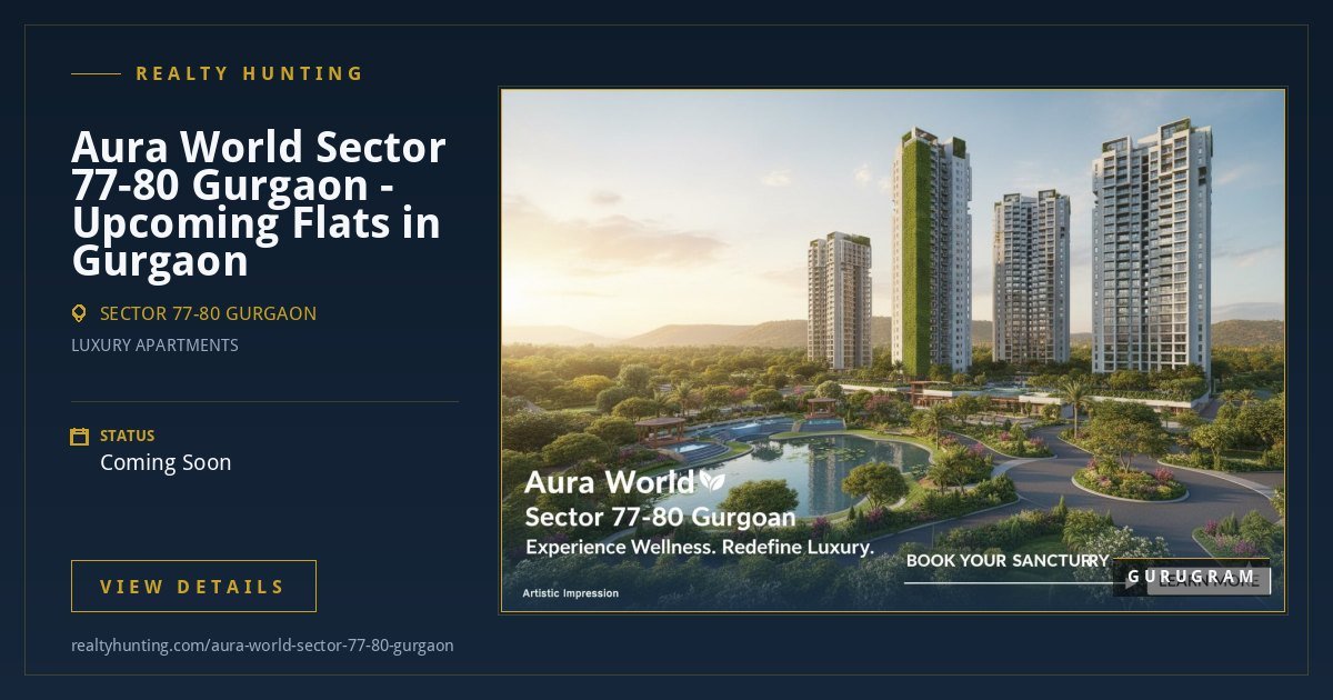 Aura World Sector 77-80 Gurgaon - Upcoming Luxury Flats in Gurgaon — photo 3