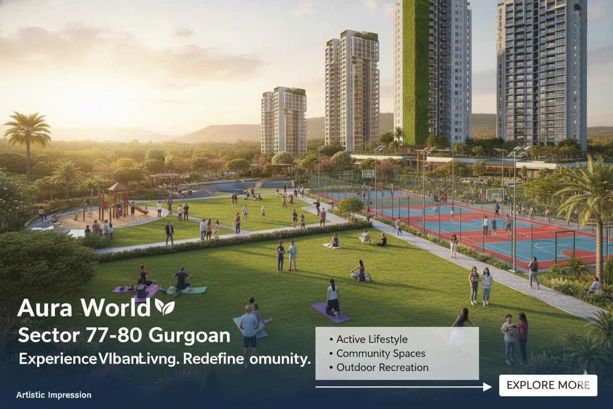 Aura World Sector 77-80 Gurgaon - Upcoming Luxury Flats in Gurgaon