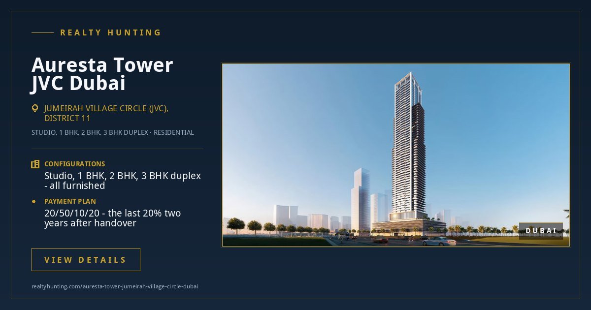 Auresta Tower Jumeirah Village Circle Dubai — photo 4