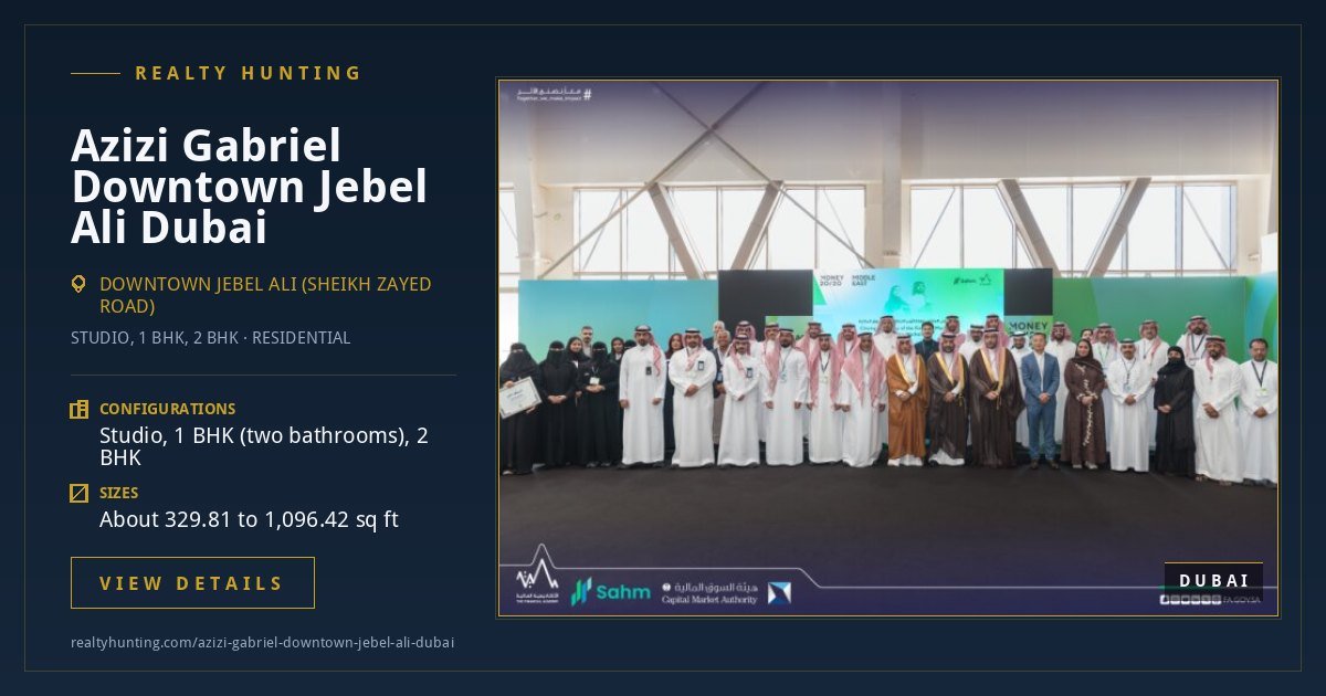 Azizi Gabriel Downtown Jebel Ali Dubai — photo 2