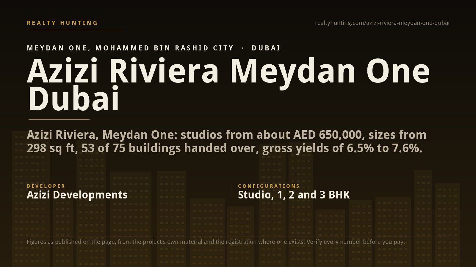Azizi Riviera Meydan One Dubai