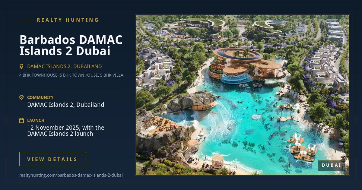 Barbados DAMAC Islands 2 Dubai
