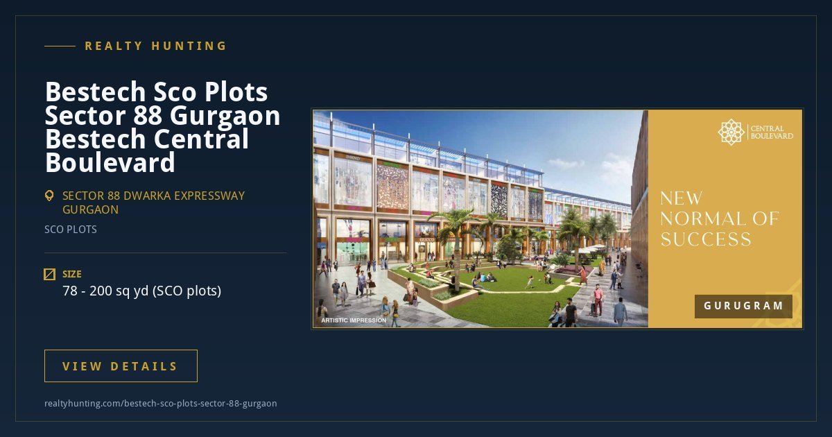 Bestech Sco Plots Sector 88 Gurgaon - Bestech Central Boulevard — photo 4