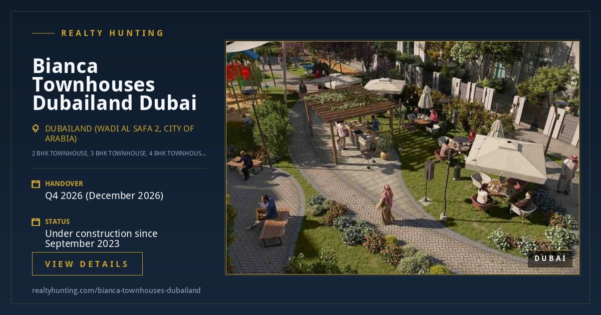 Bianca Townhouses Dubailand Dubai — photo 3