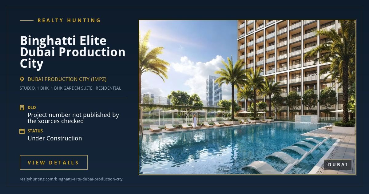Binghatti Elite Dubai Production City Dubai — photo 2