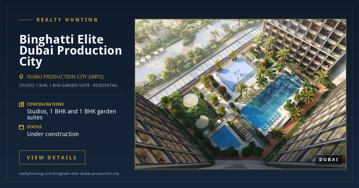 Binghatti Elite Dubai Production City Dubai — photo 3