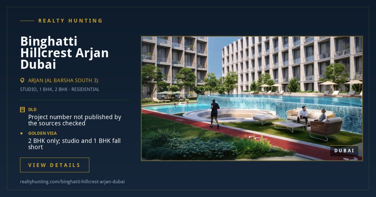Binghatti Hillcrest Arjan Dubai — photo 3
