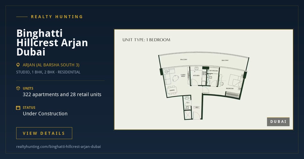 Binghatti Hillcrest Arjan Dubai — photo 4