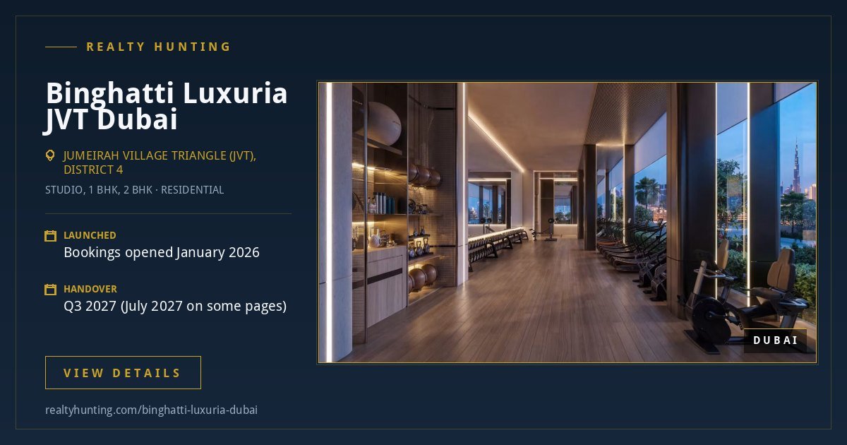 Binghatti Luxuria Jumeirah Village Triangle Dubai — photo 3