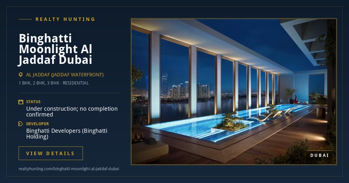 Binghatti Moonlight Al Jaddaf Dubai — photo 3