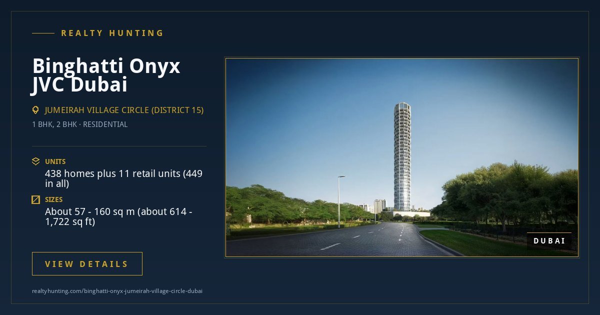 Binghatti Onyx Jumeirah Village Circle Dubai — photo 4