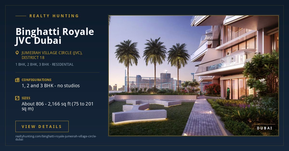 Binghatti Royale Jumeirah Village Circle Dubai — photo 2