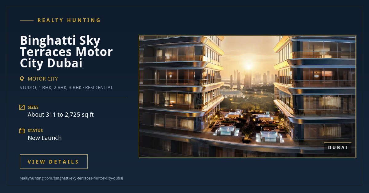 Binghatti Sky Terraces Motor City Dubai — photo 2