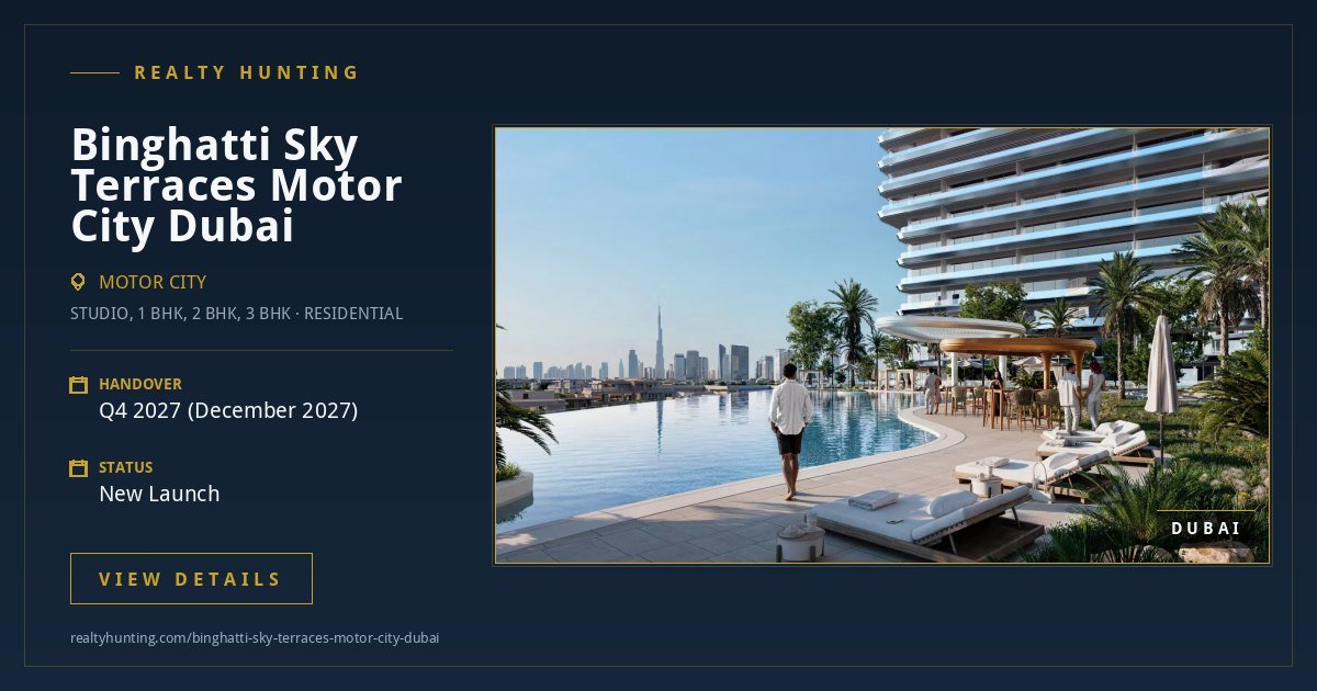 Binghatti Sky Terraces Motor City Dubai — photo 3