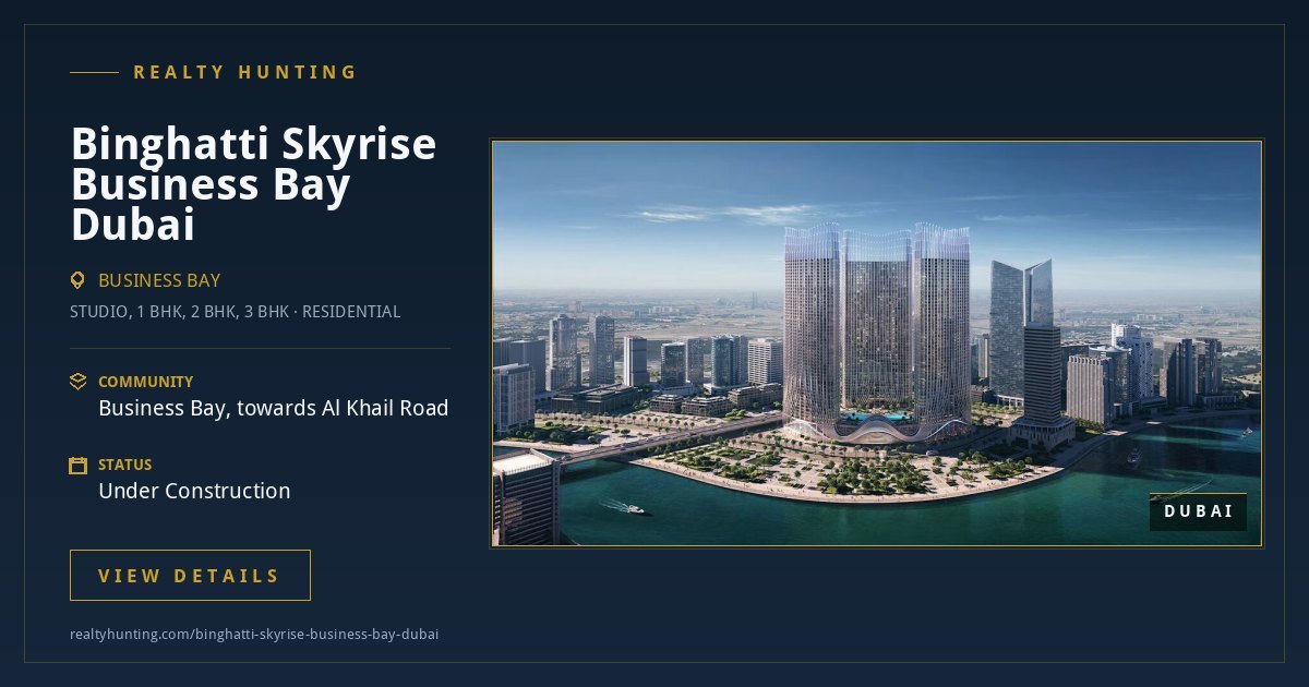 Binghatti Skyrise Business Bay Dubai