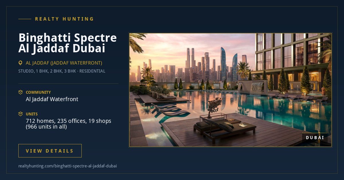 Binghatti Spectre Al Jaddaf Dubai — photo 4