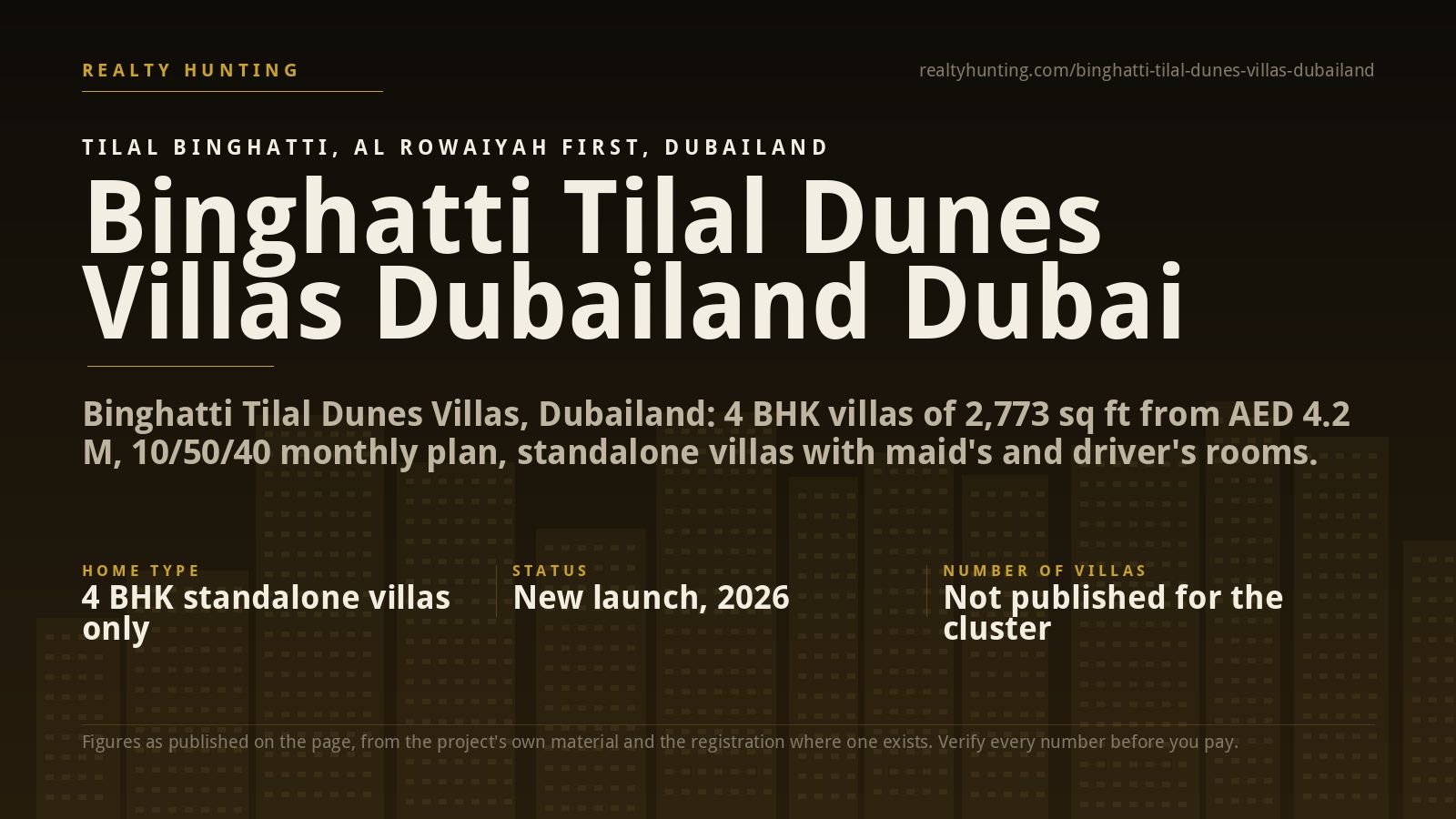 Binghatti Tilal Dunes Villas Dubailand Dubai