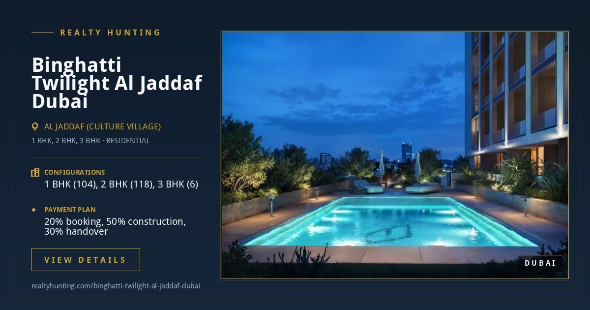Binghatti Twilight Al Jaddaf Dubai — photo 2