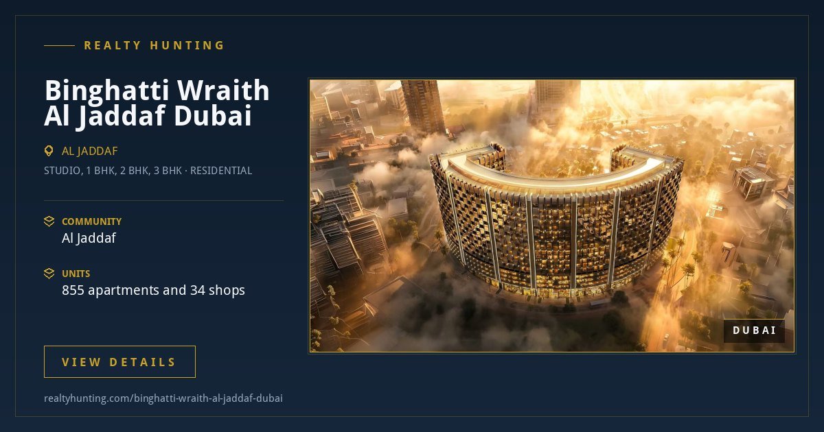 Binghatti Wraith Al Jaddaf Dubai