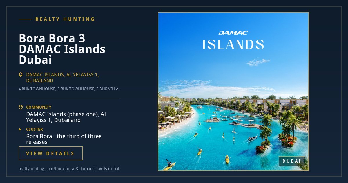 Bora Bora 3 DAMAC Islands Dubai