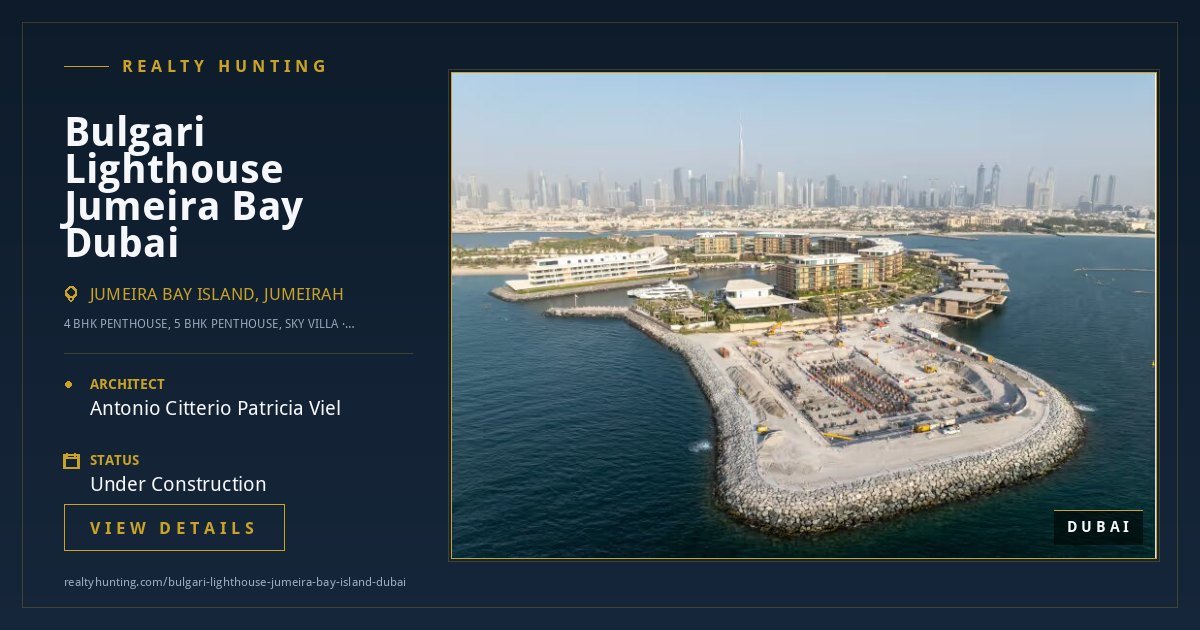 Bulgari Lighthouse Jumeira Bay Island Dubai — photo 3