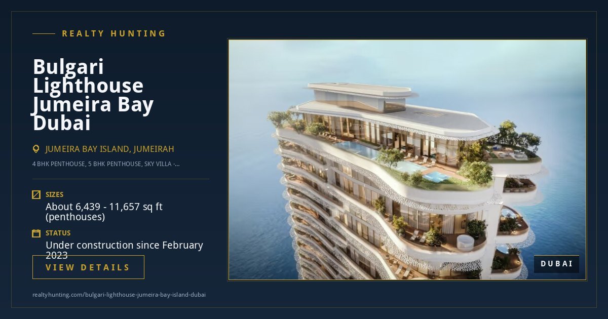 Bulgari Lighthouse Jumeira Bay Island Dubai — photo 4