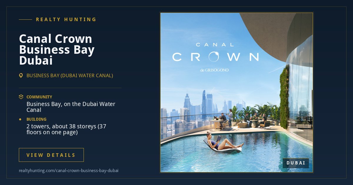 Canal Crown Business Bay Dubai
