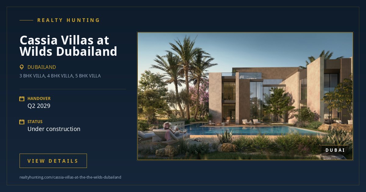 Cassia Villas at Wilds Dubailand Dubai — photo 2