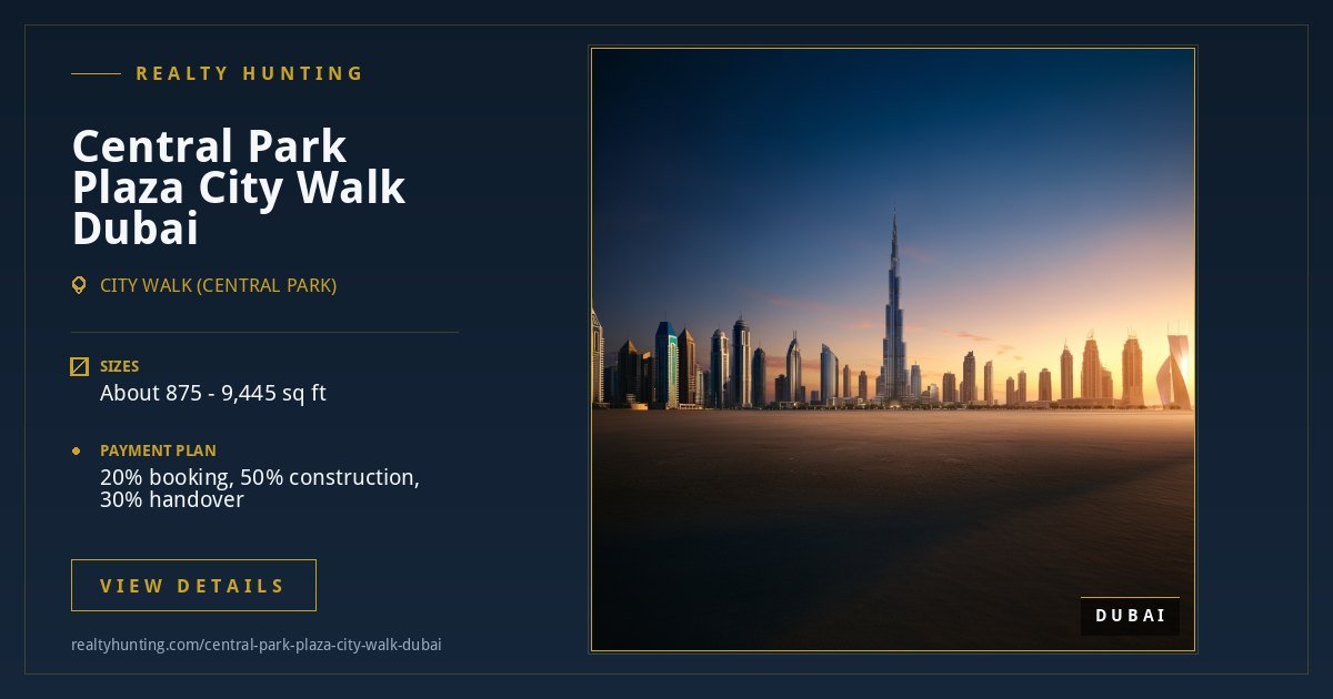Central Park Plaza City Walk Dubai — photo 4