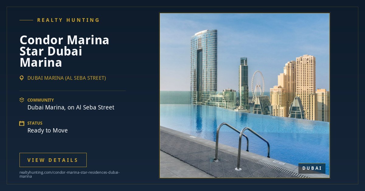 Condor Marina Star Residences Dubai Marina Dubai