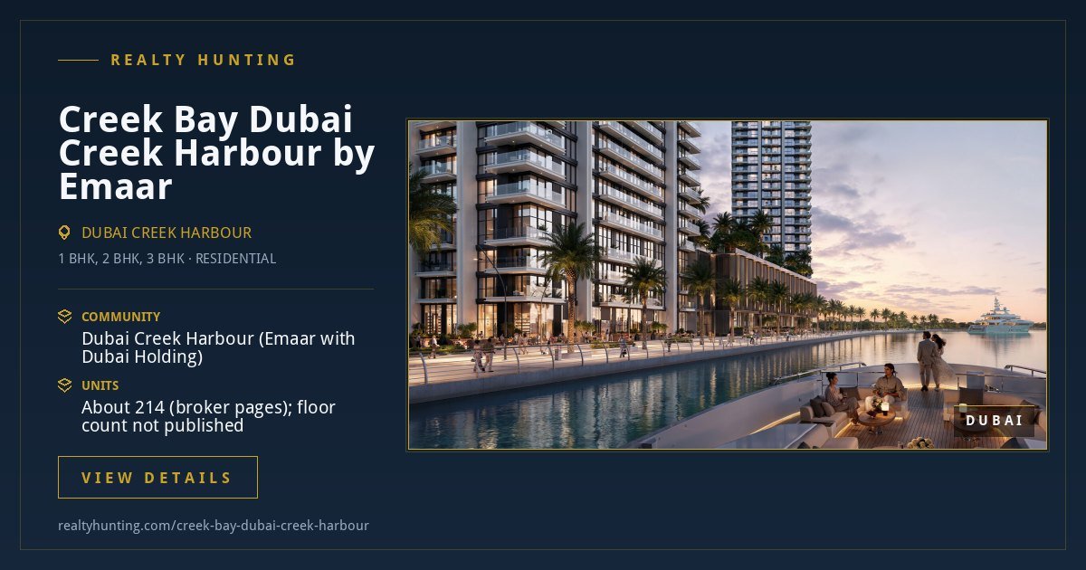 Creek Bay Dubai Creek Harbour