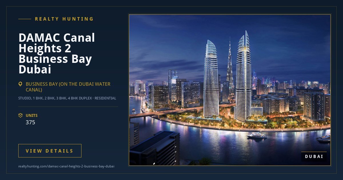 DAMAC Canal Heights 2 Business Bay Dubai — photo 2