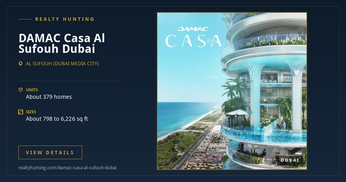 DAMAC Casa Al Sufouh Dubai