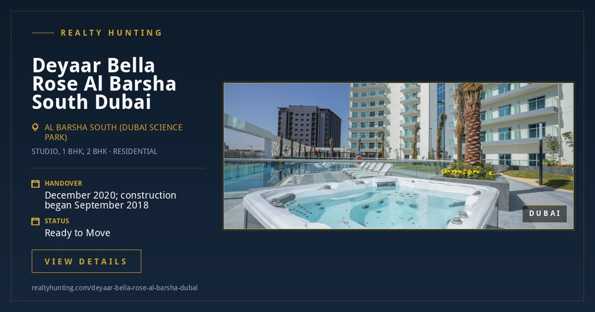 Deyaar Bella Rose Al Barsha South Dubai — photo 3