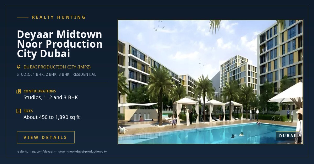 Deyaar Midtown Noor Dubai Production City — photo 2