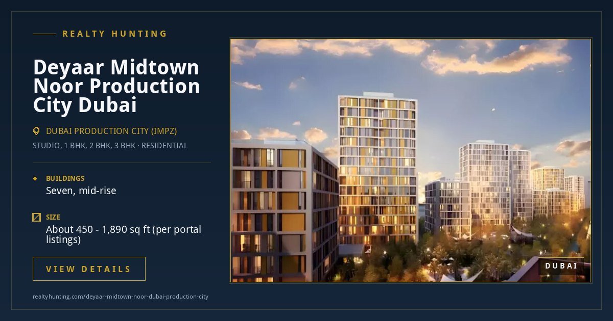 Deyaar Midtown Noor Dubai Production City — photo 4
