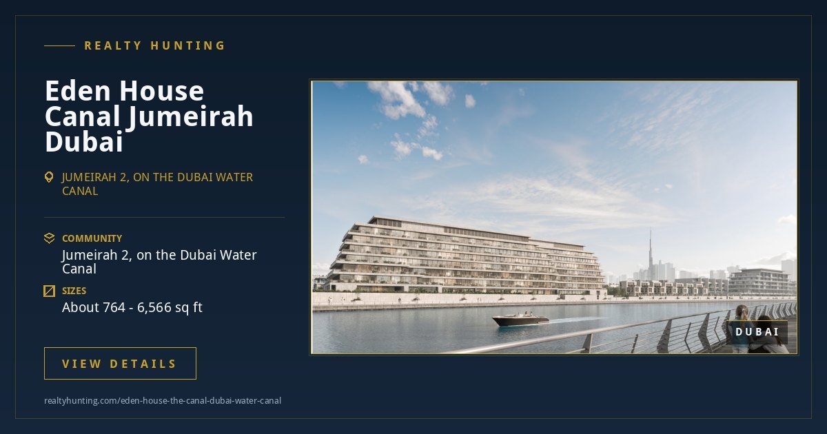 Eden House Canal Jumeirah Dubai