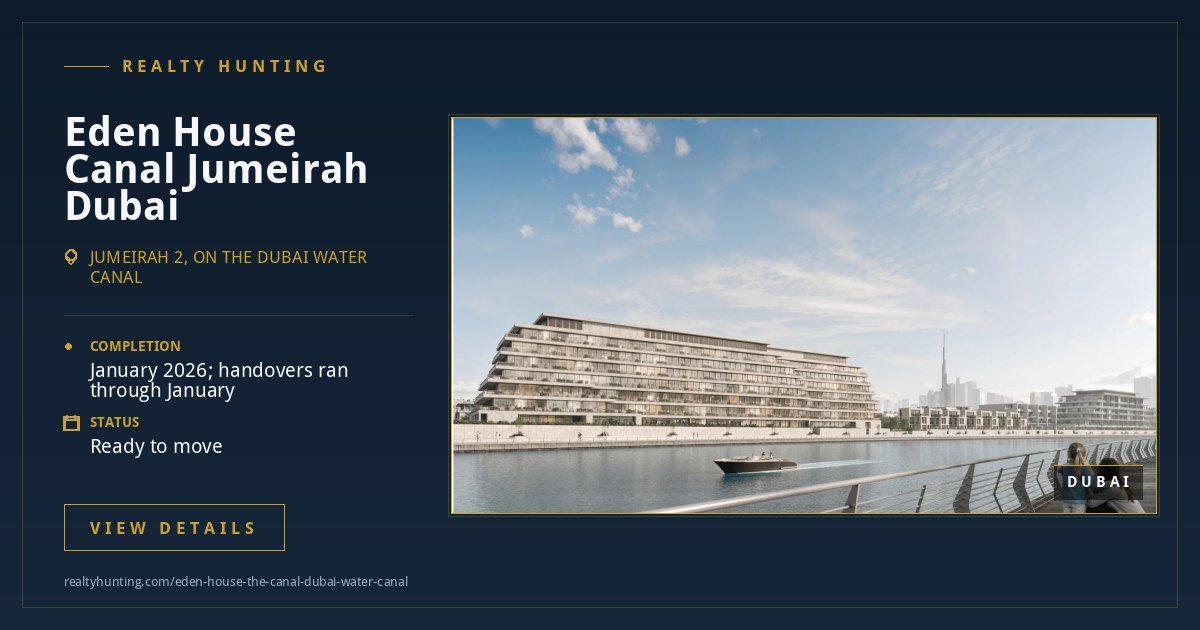 Eden House Canal Jumeirah Dubai — photo 2