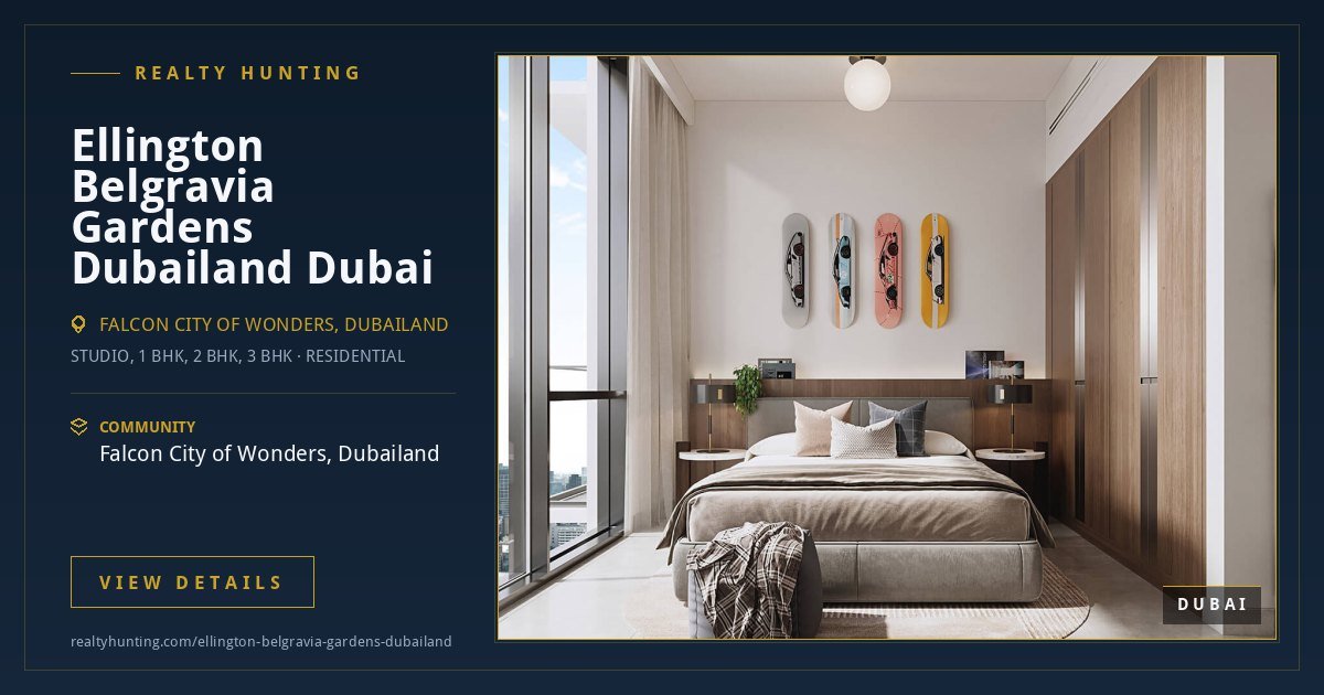 Ellington Belgravia Gardens Dubailand Dubai
